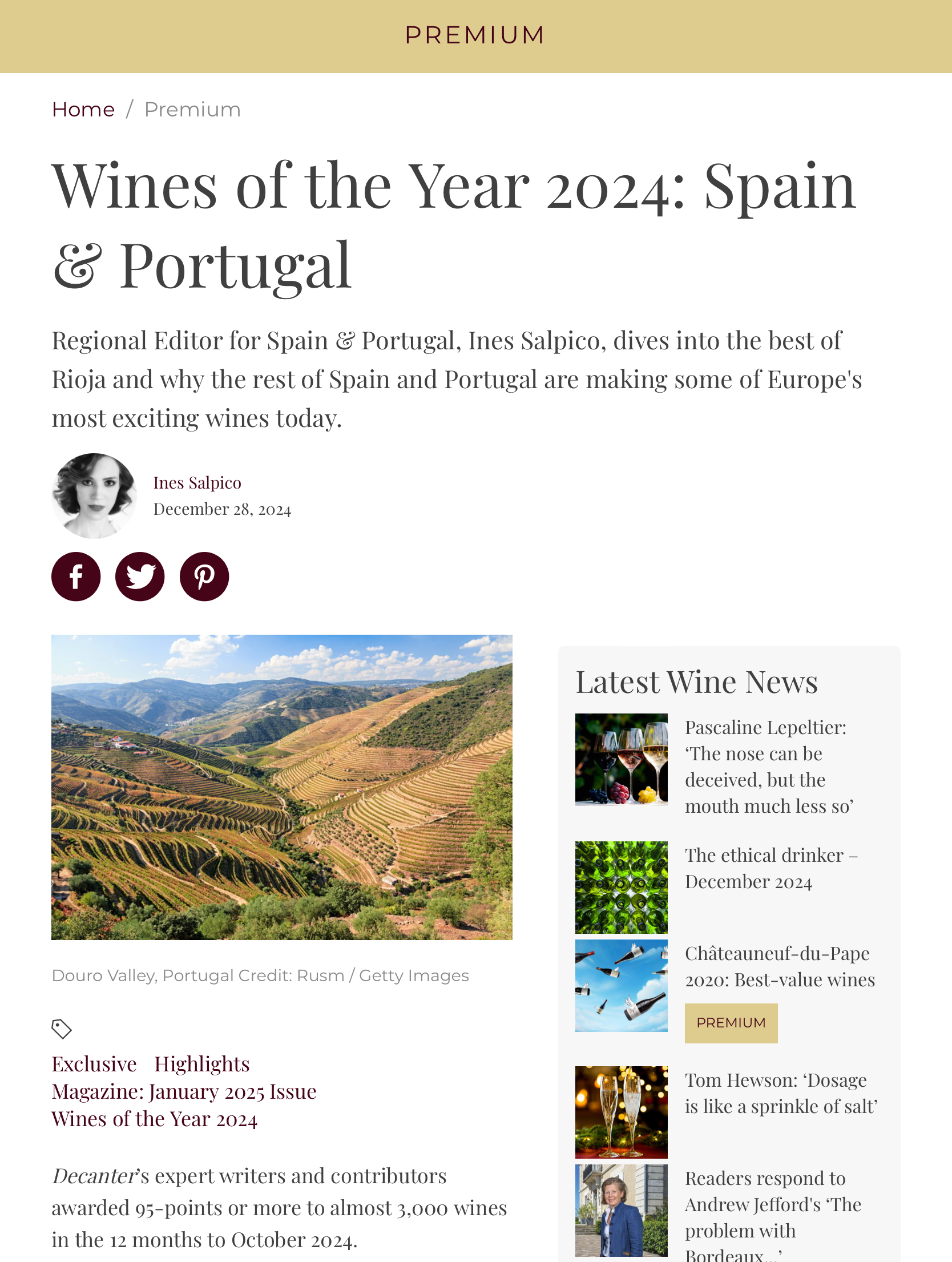 Wines of the year 2024: Spain and Portugal, by Decanter